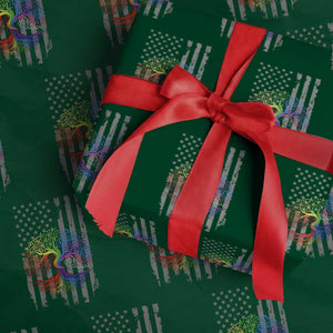 Tree of Life Rainbow LGBTQ Pride Wrapping Paper Roll American Flag Gift TS14 Green Print Your Wear