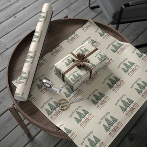 Tree Tops Glisten And Children Listen To Nothing Children Literally Don't Listen to Anything Wrapping Paper Roll TS11 Beige Print Your Wear