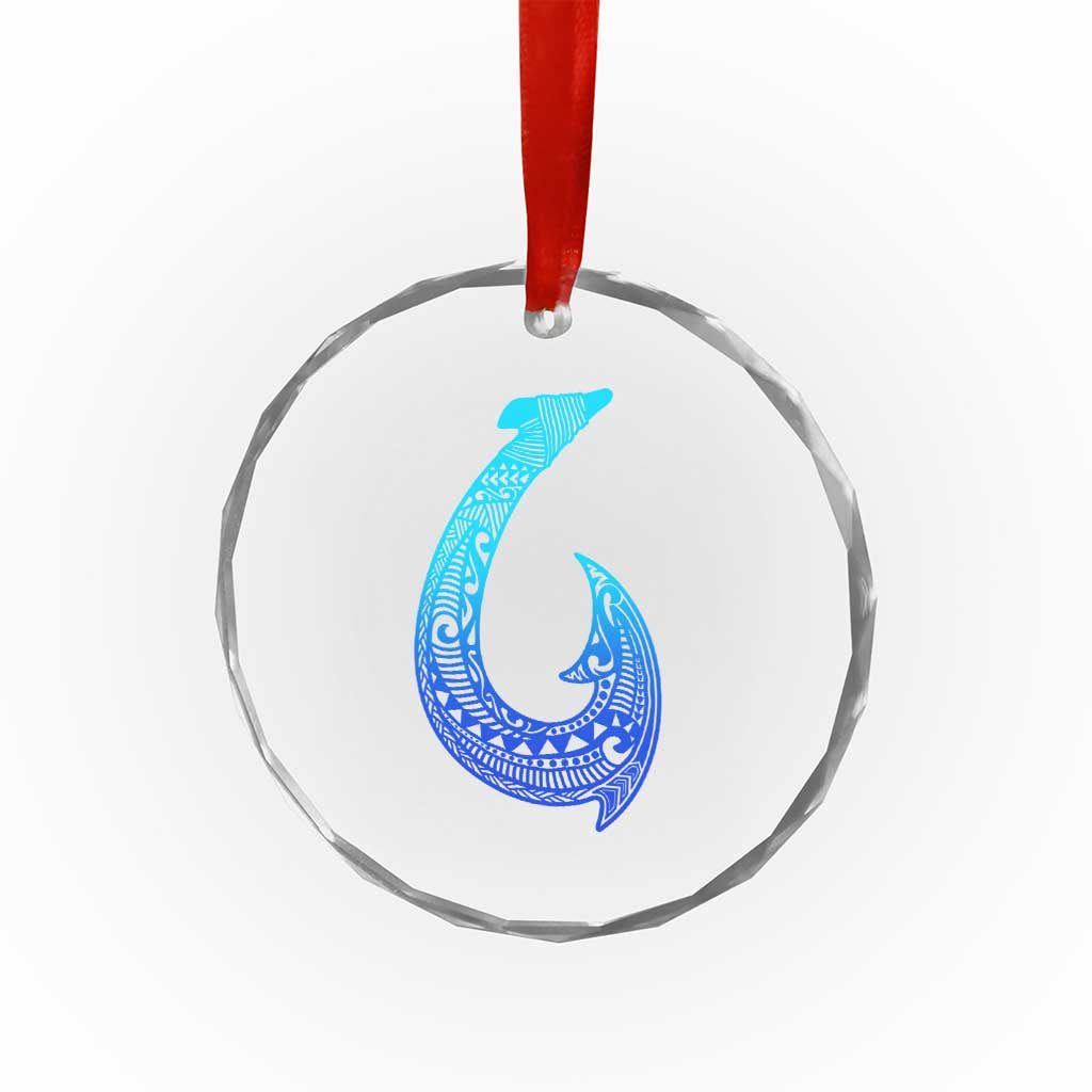 Tribal Makau Hawaiian Fish Hook Pacific Islander Hawaiian Crystal Glass Ornament TS11 Print Your Wear