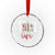 Trini Life Crystal Glass Ornament Trinidad and Tobago Flag Caribbean Souvenir TS10 Transparent Glass 3'' Circle Print Your Wear