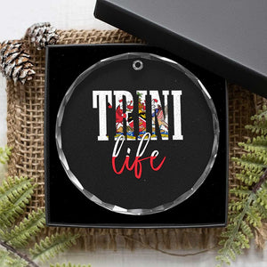 Trini Life Crystal Glass Ornament Trinidad and Tobago Flag Caribbean Souvenir TS10 Print Your Wear
