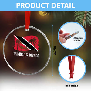 Trini Pride Crystal Glass Ornament Caribbean Trinidad And Tobago Flag TS10 Print Your Wear