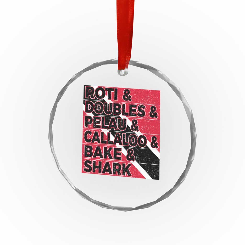 Trini Pride Crystal Glass Ornament Trinidad and Tobago National Food TS10 Print Your Wear