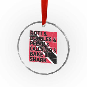 Trini Pride Crystal Glass Ornament Trinidad and Tobago National Food TS10 Print Your Wear