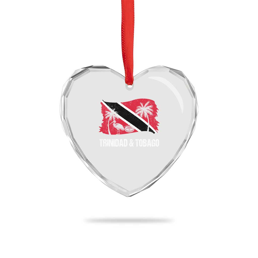 Trini Pride Heart Crystal Glass Ornament Caribbean Trinidad And Tobago Flag TS10 Print Your Wear