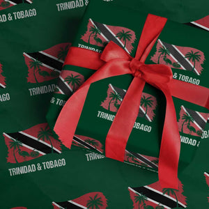 Trini Pride Wrapping Paper Roll Caribbean Trinidad And Tobago Flag TS10 Green Print Your Wear