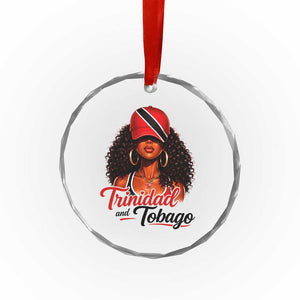 Trinidad and Tobago Afro Girl Crystal Glass Ornament Trini Black Queen Caribbean Pride Heritage Gift