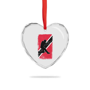 Trinidad and Tobago Cricket Heart Crystal Glass Ornament Retro Vintage Sport Trini Trinidadian Flag Cricket Fan TS10 Print Your Wear