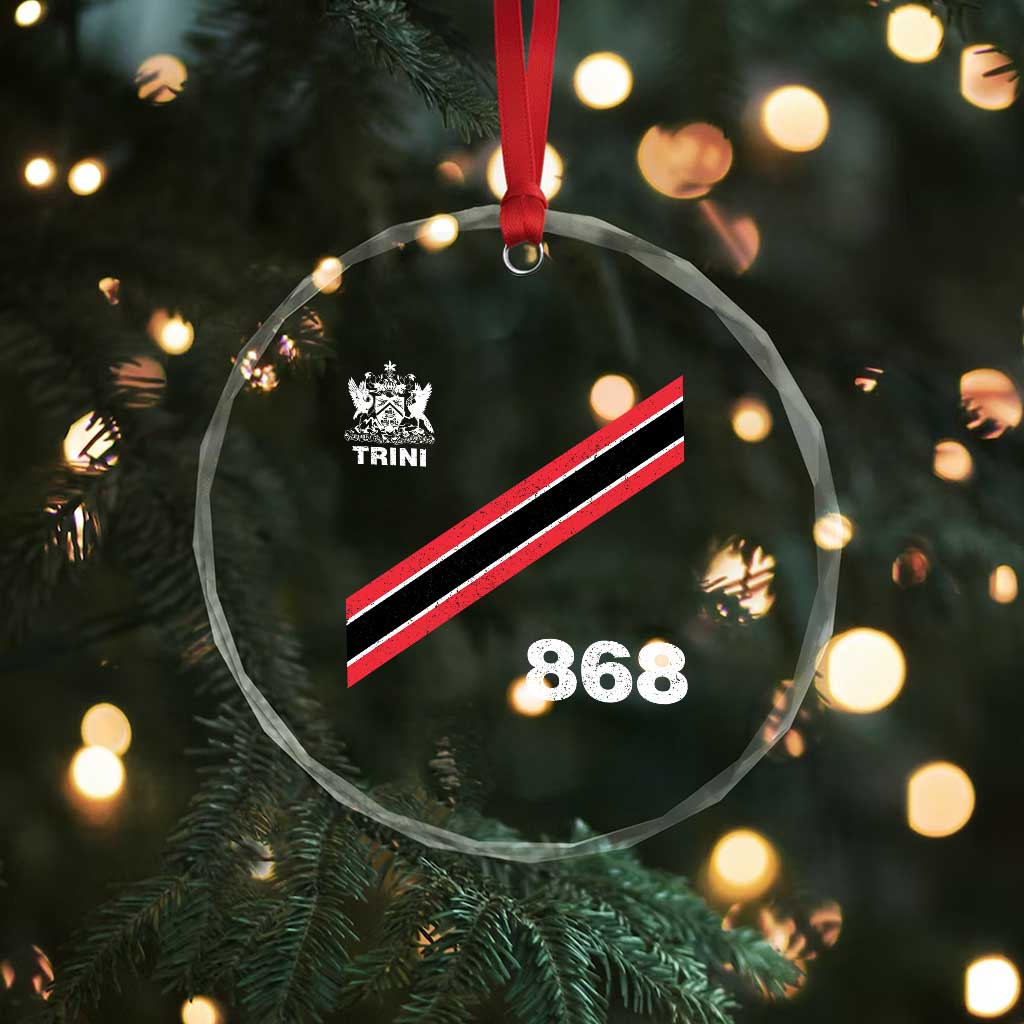 Trinidad and Tobago Flag Crystal Glass Ornament 868 Trini Soccer Fan TS10 Print Your Wear