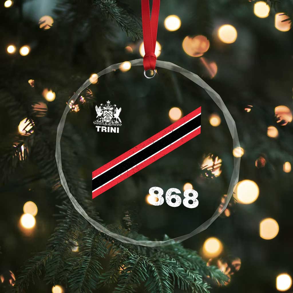 Trinidad and Tobago Flag Crystal Glass Ornament 868 Trini Soccer Fan TS10 Print Your Wear