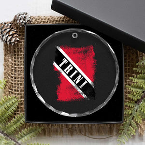 Trinidad and Tobago Flag Crystal Glass Ornament Caribbean Souvenir TS10 Print Your Wear
