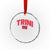 Trinidad and Tobago Flag Crystal Glass Ornament Trini Pride Vintage TS10 Transparent Glass 3'' Circle Print Your Wear