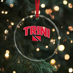 Trinidad and Tobago Flag Crystal Glass Ornament Trini Pride Vintage TS10 Print Your Wear