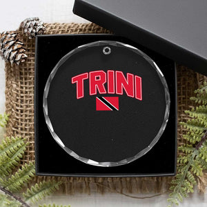 Trinidad and Tobago Flag Crystal Glass Ornament Trini Pride Vintage TS10 Print Your Wear