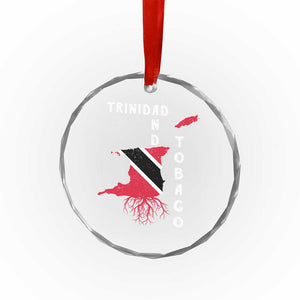 Trinidad and Tobago Flag Crystal Glass Ornament Trini Trinidadian Proud TS10 Transparent Glass 3'' Circle Print Your Wear