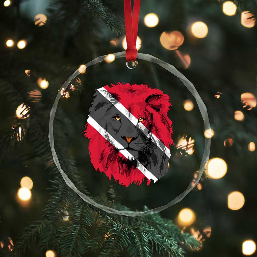 Trinidad and Tobago Flag Lion Crystal Glass Ornament Caribbean Souvenir TS10 Print Your Wear