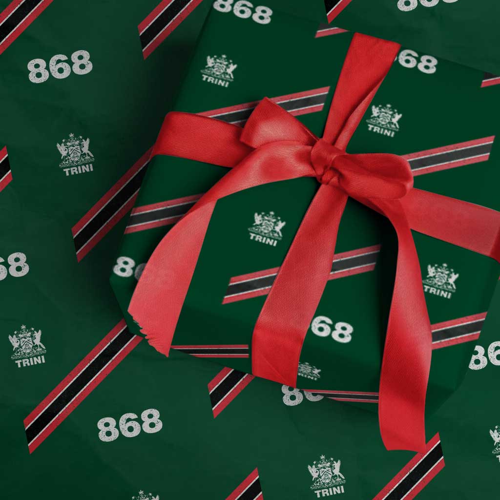 Trinidad and Tobago Flag Wrapping Paper Roll 868 Trini Soccer Fan TS10 Green Print Your Wear