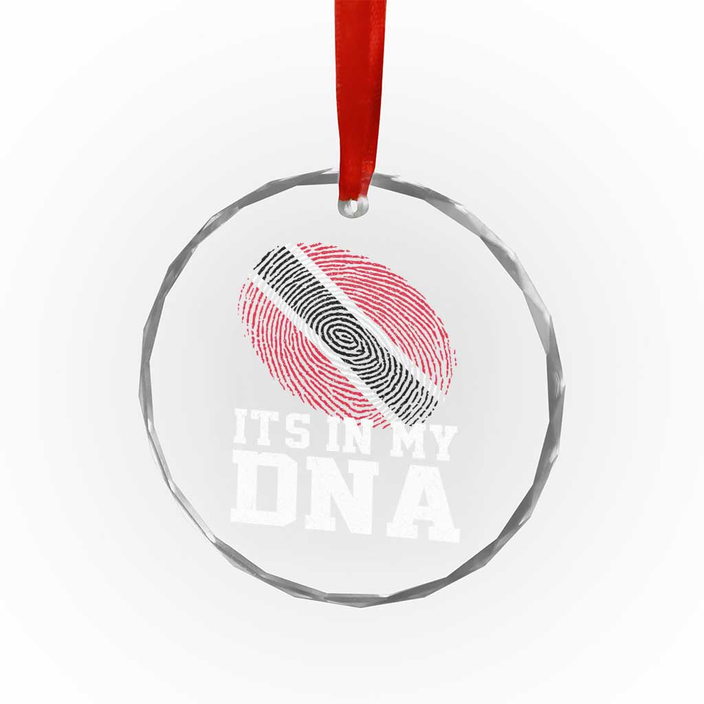 Trinidad and Tobago In My DNA Crystal Glass Ornament Trini Trinidadian Proud TS10 Transparent Glass 3'' Circle Print Your Wear