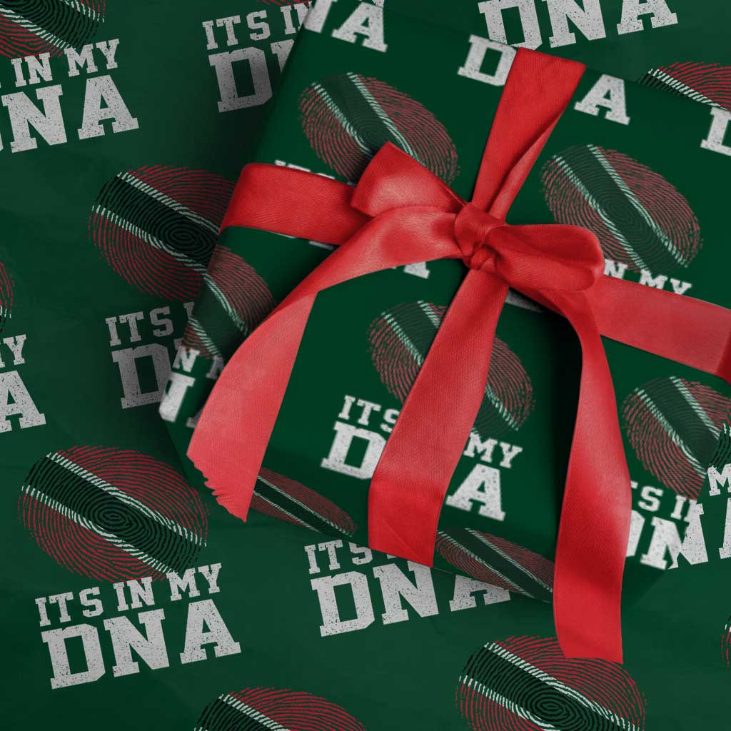 Trinidad and Tobago In My DNA Wrapping Paper Roll Trini Trinidadian Proud TS10 Green Print Your Wear