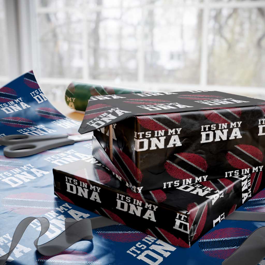Trinidad and Tobago In My DNA Wrapping Paper Roll Trini Trinidadian Proud TS10 Black Print Your Wear