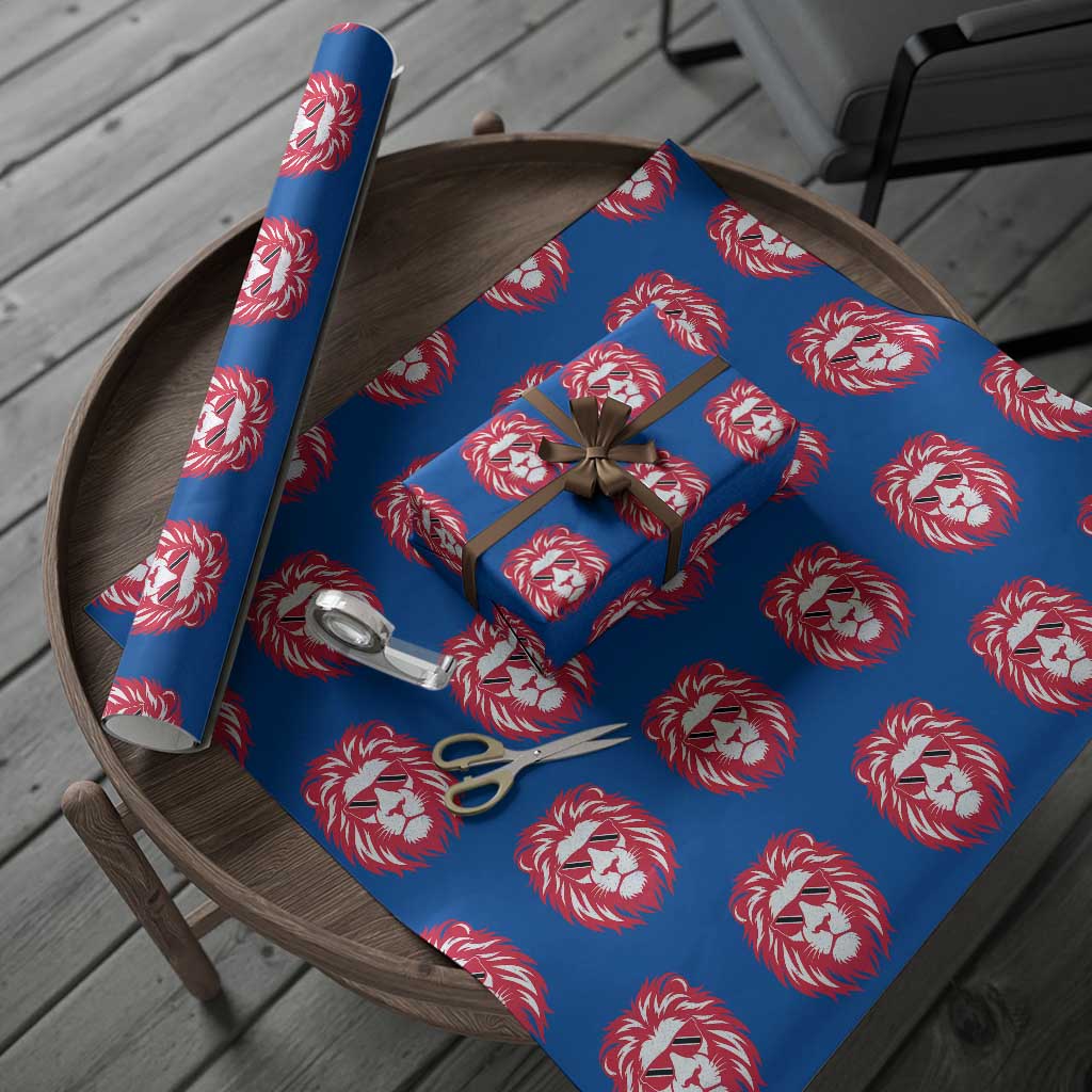 Trinidad and Tobago Lion Wrapping Paper Roll Vintage Caribbean Pride TS10 Blue Print Your Wear