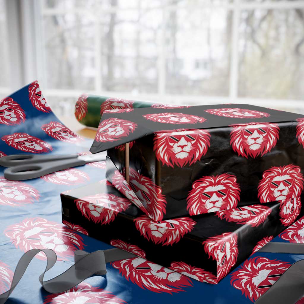 Trinidad and Tobago Lion Wrapping Paper Roll Vintage Caribbean Pride TS10 Black Print Your Wear