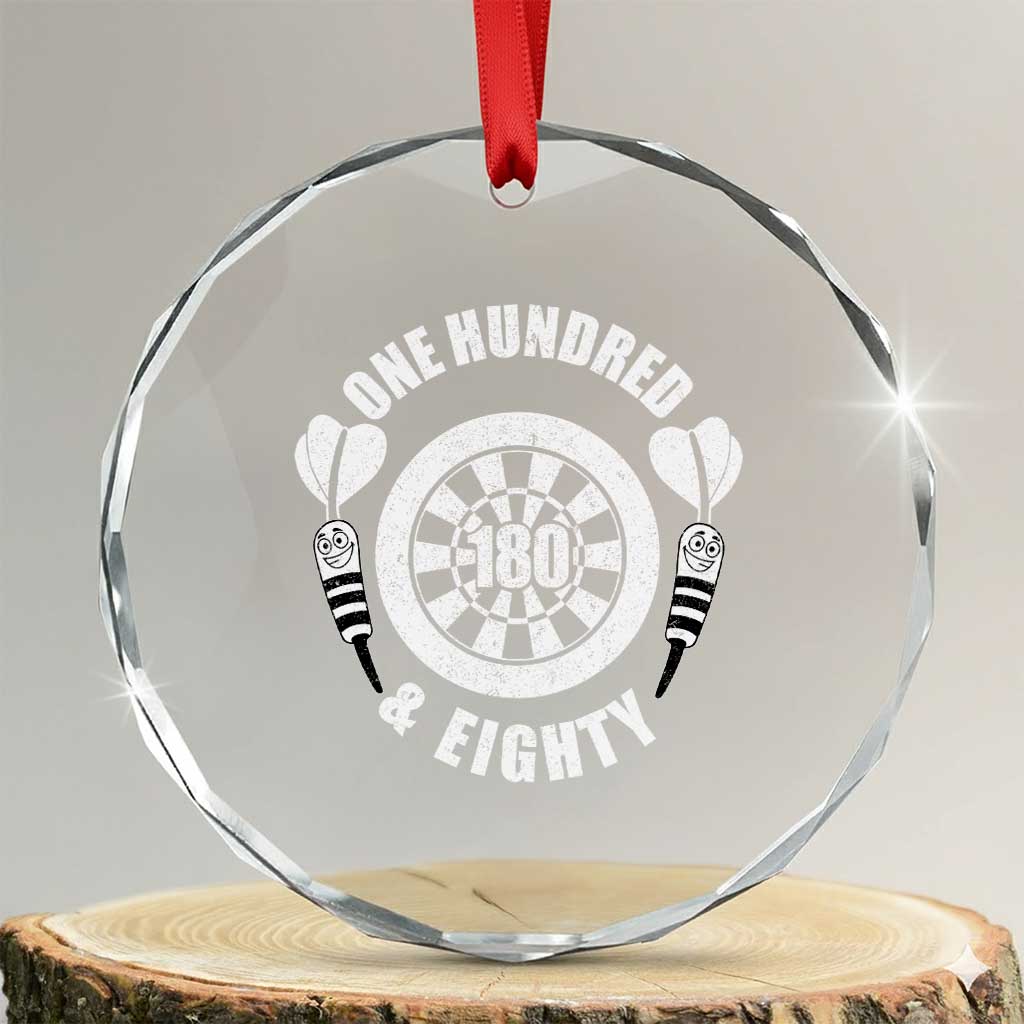 Triple 20 Master Dartist Gift Crystal Glass Ornament One Hundred And Eighty TS12 Transparent Glass 3'' Circle Print Your Wear