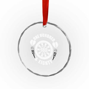 Triple 20 Master Dartist Gift Crystal Glass Ornament One Hundred And Eighty TS12 Print Your Wear
