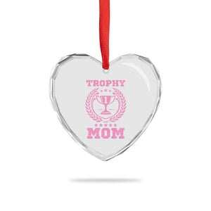 Trophy Mom Heart Crystal Glass Ornament Number One Mama Funny Mother's Day TS11 Print Your Wear