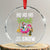 Tropical Beachy Xmas Crystal Glass Ornament Ho Ho Ho Who Needs Snow Santa Xmas In Hawaii Palm Tree TS02 Transparent Glass 3'' Circle Print Your Wear