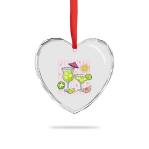 Tropical Margarita Summer Heart Crystal Glass Ornament Beach Vacation Graphic TS12 Print Your Wear
