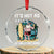 Tropical Xmas Crystal Glass Ornament It's Hot As Balls Of Holly Out Here TS09 Transparent Glass 3'' Circle Print Your Wear