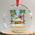 Tropical Xmas Crystal Glass Ornament No Cookies Just Cocktails Drunk Santa Reindeer TS09 Transparent Glass 3'' Circle Print Your Wear