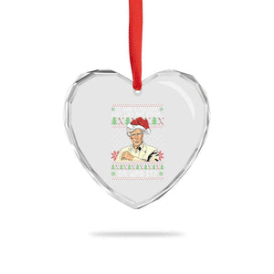 True Crime Christmas Keith Heart Crystal Glass Ornament Funny It Was A Holiday Just Like Any Other Or Was It TS11 Print Your Wear