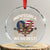 Trump 2025 Crystal Glass Ornament Impossible Is What We Do Best Eagle 47th President Inauguration - Print Your Wear