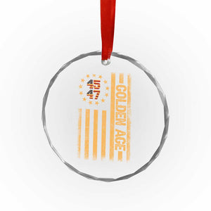 Trump 2025 Crystal Glass Ornament New Golden Age Of America 47th President - Print Your Wear