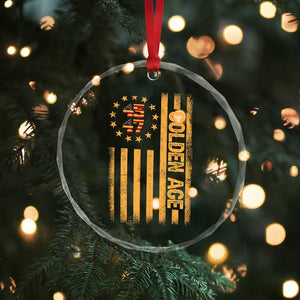 Trump 2025 Crystal Glass Ornament New Golden Age Of America 47th President - Print Your Wear