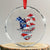 Trump America's Gulf Crystal Glass Ornament Northen America Map American Flag - Print Your Wear