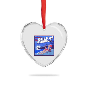 Trump America's Gulf Heart Crystal Glass Ornament Greeting from the Patriot Uncle Sam TS02 Print Your Wear