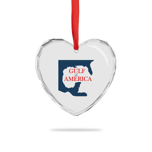 Trump America's Gulf Heart Crystal Glass Ornament North America Map TS02 Print Your Wear