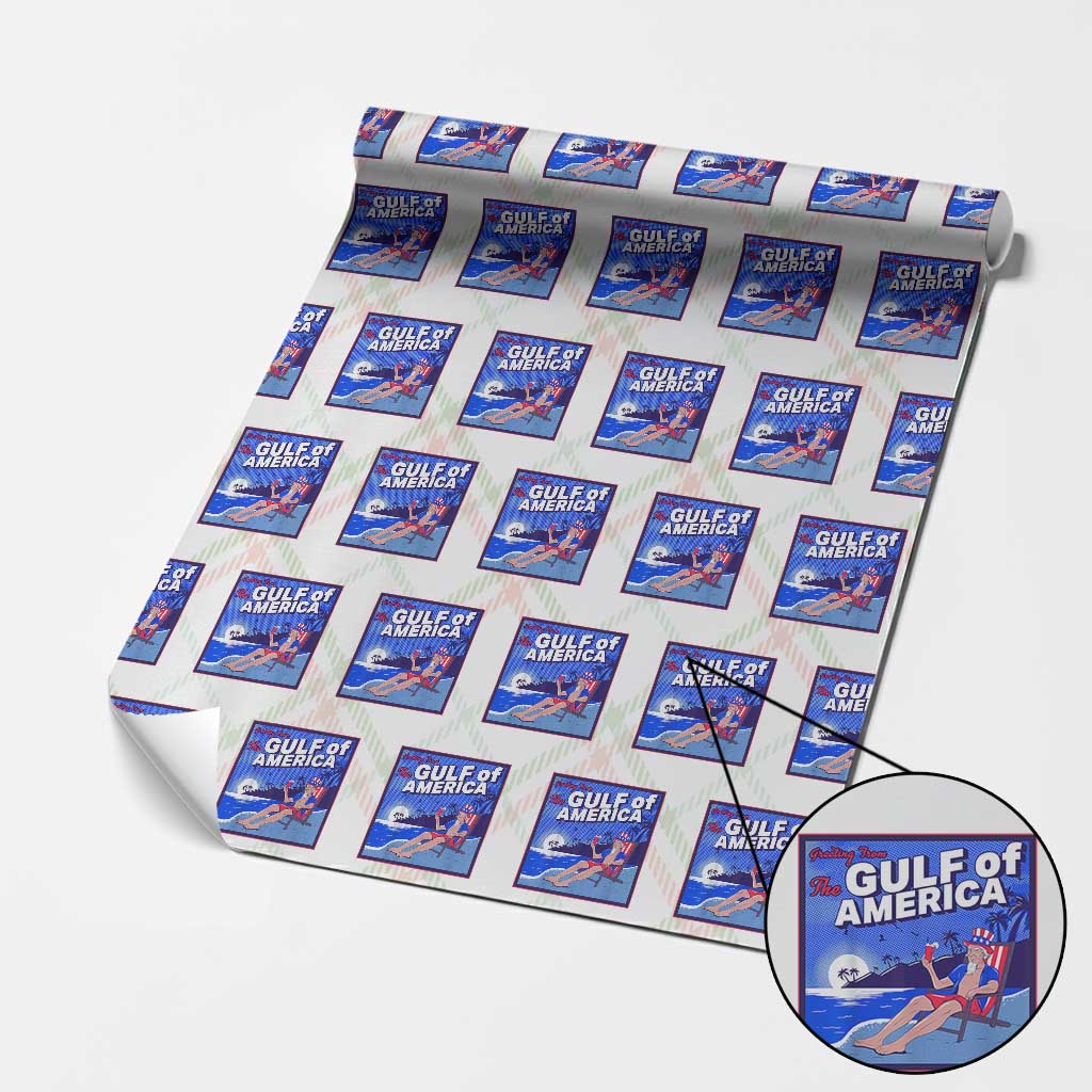 Trump America's Gulf Wrapping Paper Roll Greeting from the Patriot Uncle Sam TS02 Christmas Plaid Print Your Wear