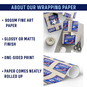 Trump America's Gulf Wrapping Paper Roll Greeting from the Patriot Uncle Sam TS02 Print Your Wear
