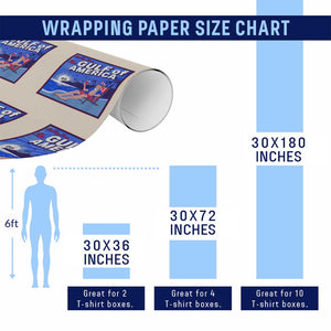 Trump America's Gulf Wrapping Paper Roll Greeting from the Patriot Uncle Sam TS02 Print Your Wear