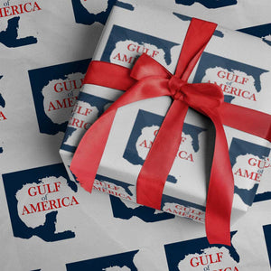 Trump America's Gulf Wrapping Paper Roll North America Map TS02 White Print Your Wear