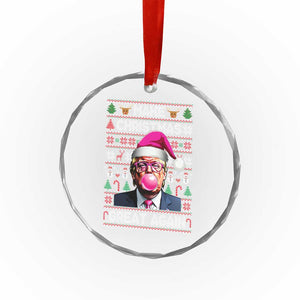 Trump Christmas Pink Bubble Gum Crystal Glass Ornament Make Christmas Great Again Ugly Sweater TS02 Print Your Wear