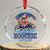 Trump Hotter Than A Hoochie Coochie Crystal Glass Ornament TS10 Transparent Glass 3'' Circle Print Your Wear