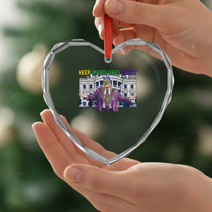 Trump Mardi Gras Heart Crystal Glass Ornament Carnival New Orleans Trip Parade Outfit TS10 Print Your Wear