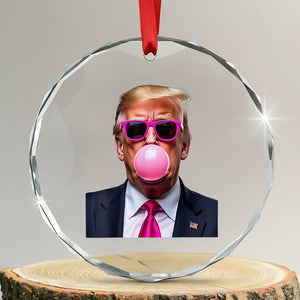 Trump Pink Bubblegum Crystal Glass Ornament Blowing Bubble Gum - Print Your Wear