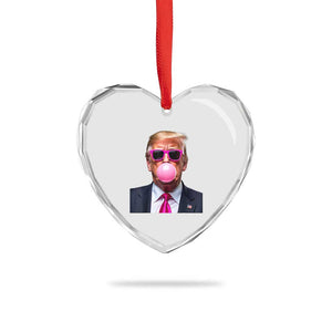 Trump Pink Bubblegum Heart Crystal Glass Ornament Blowing Bubble Gum TS02 Print Your Wear