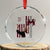 Trump Raised Fist Crystal Glass Ornament Legend Never Die President 45 47 American Betsy Ross Flag Cross - Print Your Wear
